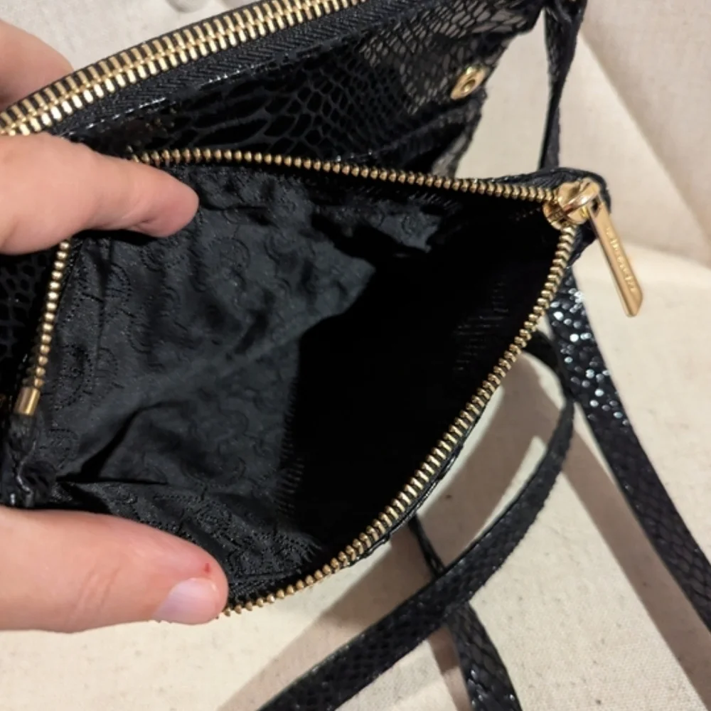 Michael Kors Snake-Embossed Crossbody Bag With Built-in Card Slots